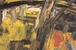 Preview: Kirchner, Hans Werner. Abstrakte Komposition. Öl auf Malplatte (01827)