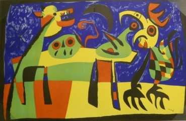 Miró, Joan. Kompostion mit Tierfiguren. (00446)