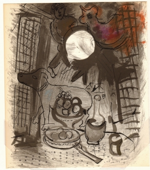 Chagall, Marc. Nature morte brune. (00622)