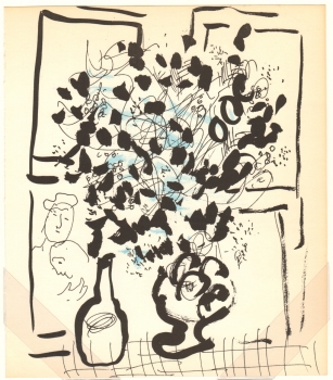 Chagall, Marc. Le Bouquet noir et bleu. (00624)