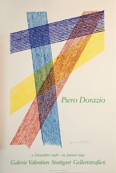 Dorazio, Piero. Ausstellungsplakat / Galerie Valentien Stuttgart. (01550)