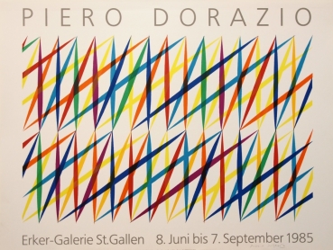 Dorazio, Piero. Ausstellungsplakat  / Galerie im Erker. (01576)