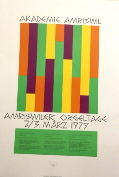 Bill, Max. Plakat: Amriswiler Orgeltage. (01707)