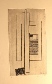 Siepmann, Heinrich. Konstruktivistische Komposition. Radierung. (01426)