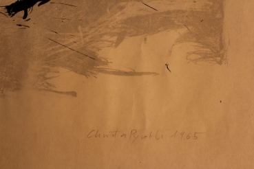 Pyroth, Christa. Abstrakte Komposition. Lithografie von 1965 (Art Nr. 01856)