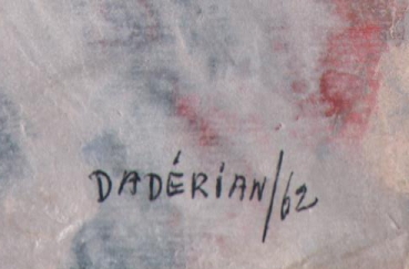 Daderian, Dikran - Mischtechnik - Gouache auf leichtem Karton - o.T. - 1962 (01773)