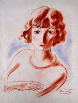 Dignimont, André. Portrait einer jungen Frau mit verschränkten Armen. (00148)