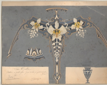 Fournier, Anatole. Design-Entwurf für eine Vase. (00193)