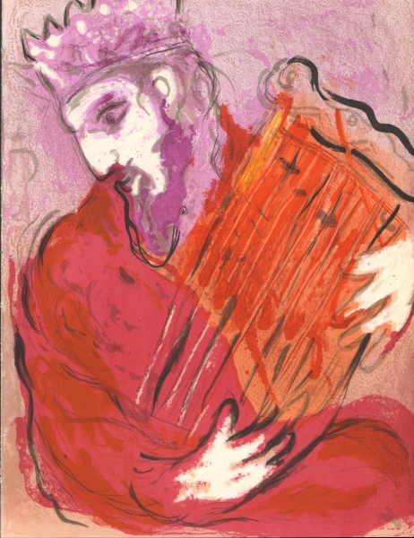 Chagall, Marc. David mit der Harfe. (00467)