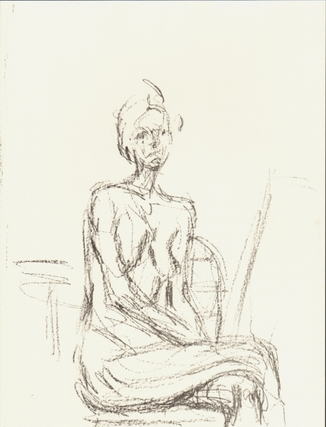 Giacometti, Alberto. Sitzender Akt. (00570)