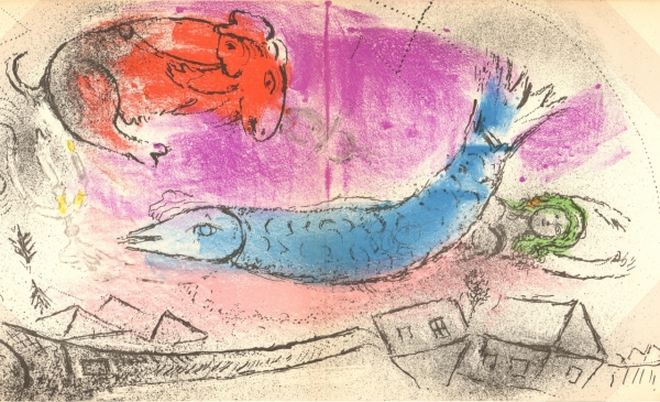 Chagall, Marc. Ein blauer Fisch. (00601)