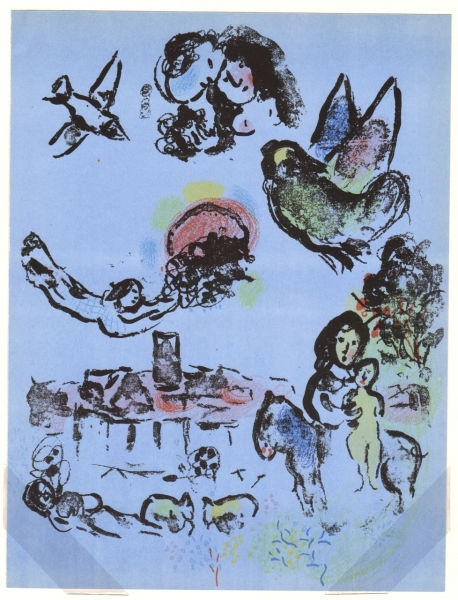 Chagall, Marc. Nächtliches Vence. (00635)