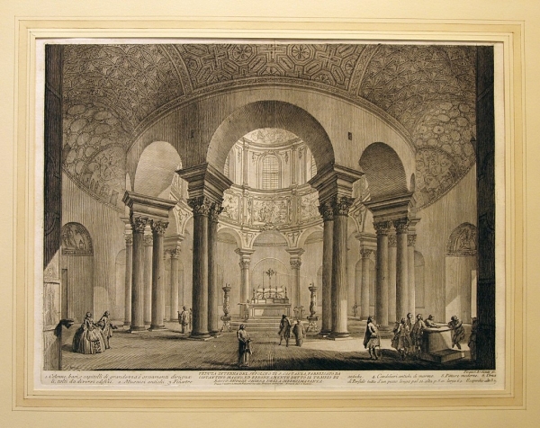 Piranesi, Giovanni Battista. Veduta interna del Sepolcro di S. Constanza. (00713)