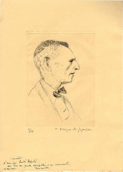 Dunoyer de Segonzac, André Albert. Portrait de Brianchon. (01073)