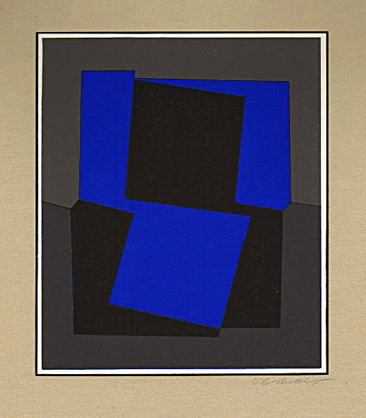 Vasarely, Victor. o.T. Farbserigrafie auf Karton. (01182)