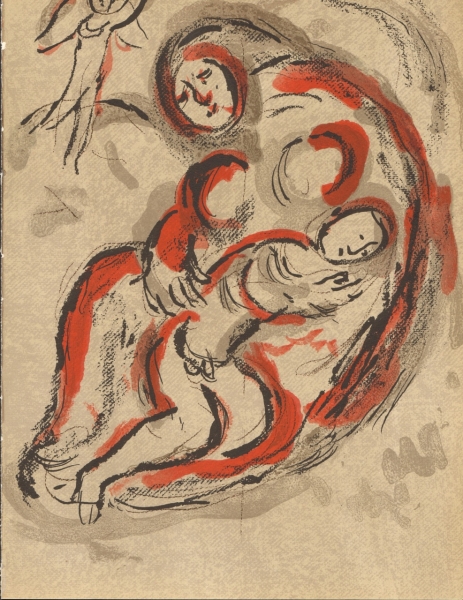 Chagall, Marc. Hagar in der Wüste. (01366)