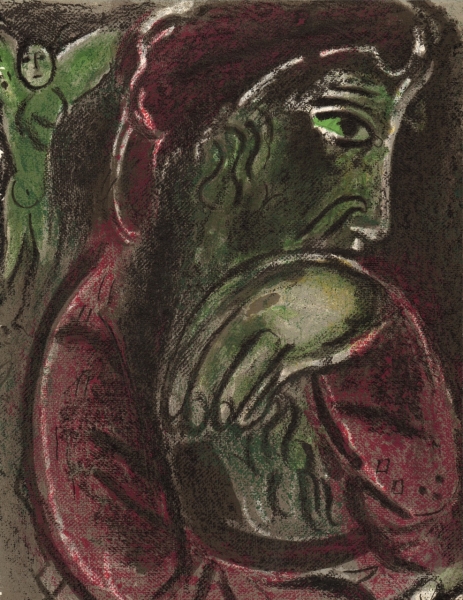 Chagall, Marc. Hiob in der Verzweiflung. (01371)