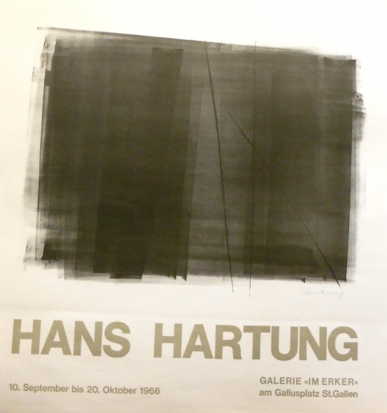 Hartung, Hans. Ausstellungsplakat / Galerie im Erker. (01552)