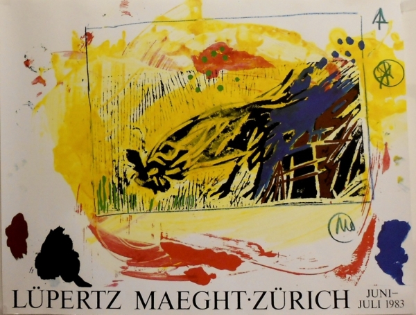 Lüpertz, Markus. Ausstellungsplakat /Maeght - Zürich. (01746)