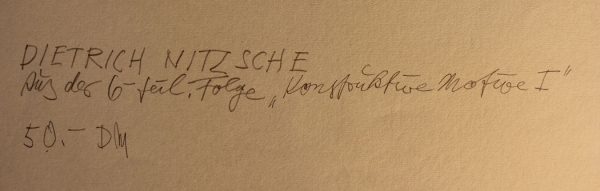 Dietrich, Nitzsche. Geometrische Komposition. (Art. Nr. 1435)