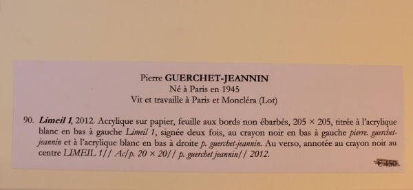 Pierre Guerchett Jeannin. Acryl auf Papier (Art Nr. 1952)