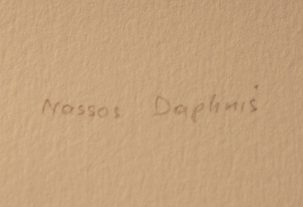 Daphnis, Nassos. Acrylic on Paper. SS - II - 1978 (Art Nr. 2137)