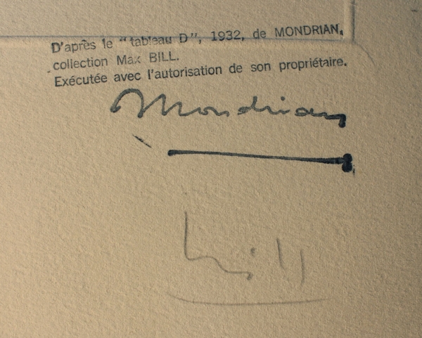 Max Bill nach Piet Mondrian, Composition D (Art. Nr.2140)