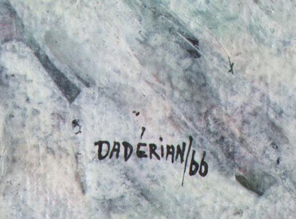 Daderian, Dikran - Mischtechnik - Gouache auf leichtem Karton - o.T. - 1966 (01771)