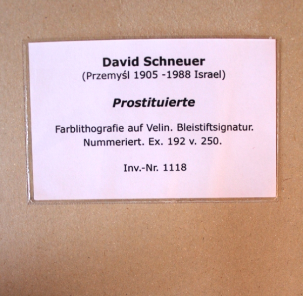 Schneuer, David. Prostituierte. (01118)